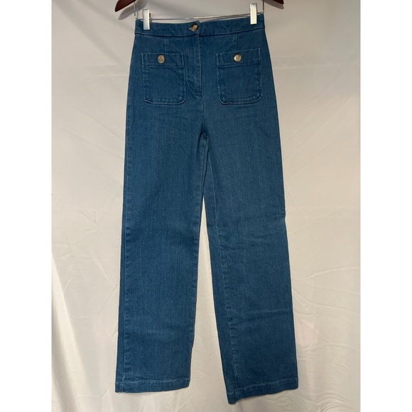 Sezane Classic Blue Women's Jeans - Picture 2 of 5